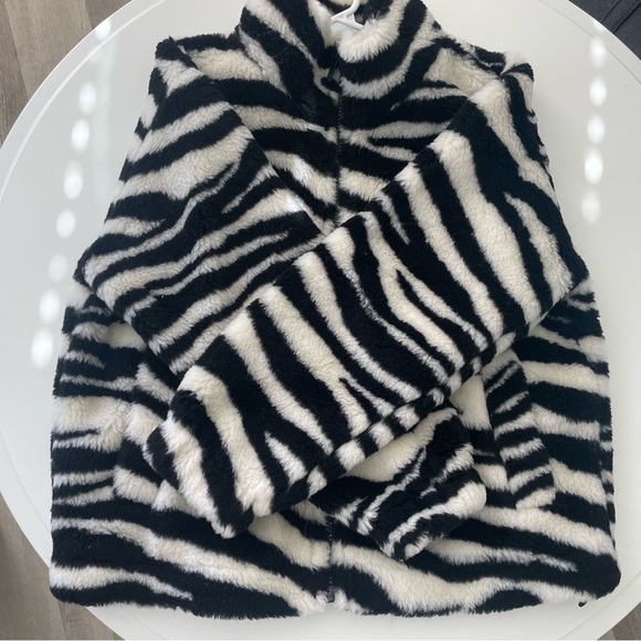 Zebra Wool Teddy Jacket - Picture 3 of 8